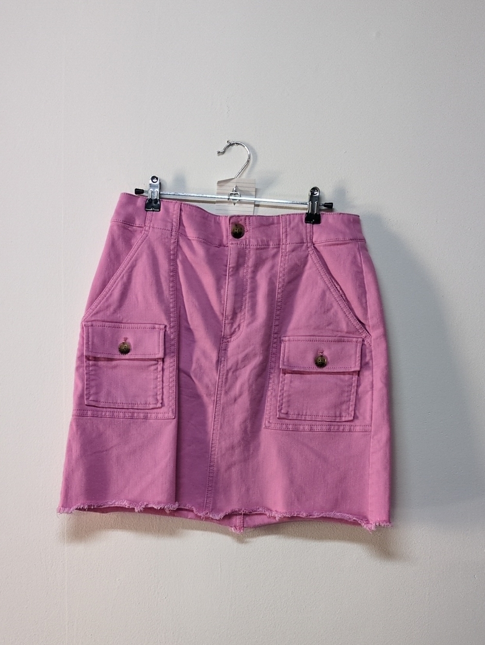 LOFT Pink Denim Skirt, Size 4P